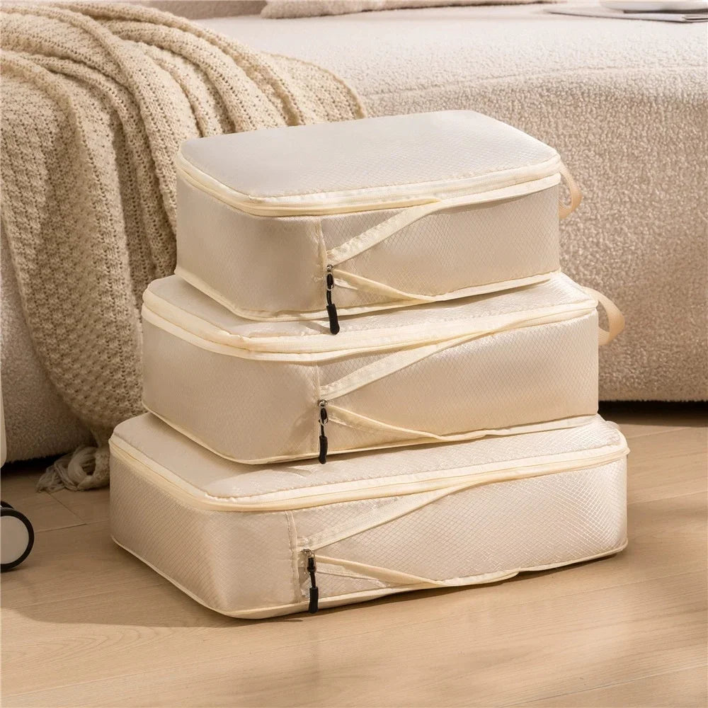 Expandable Compression Packing Cubes for Suitcases - 8