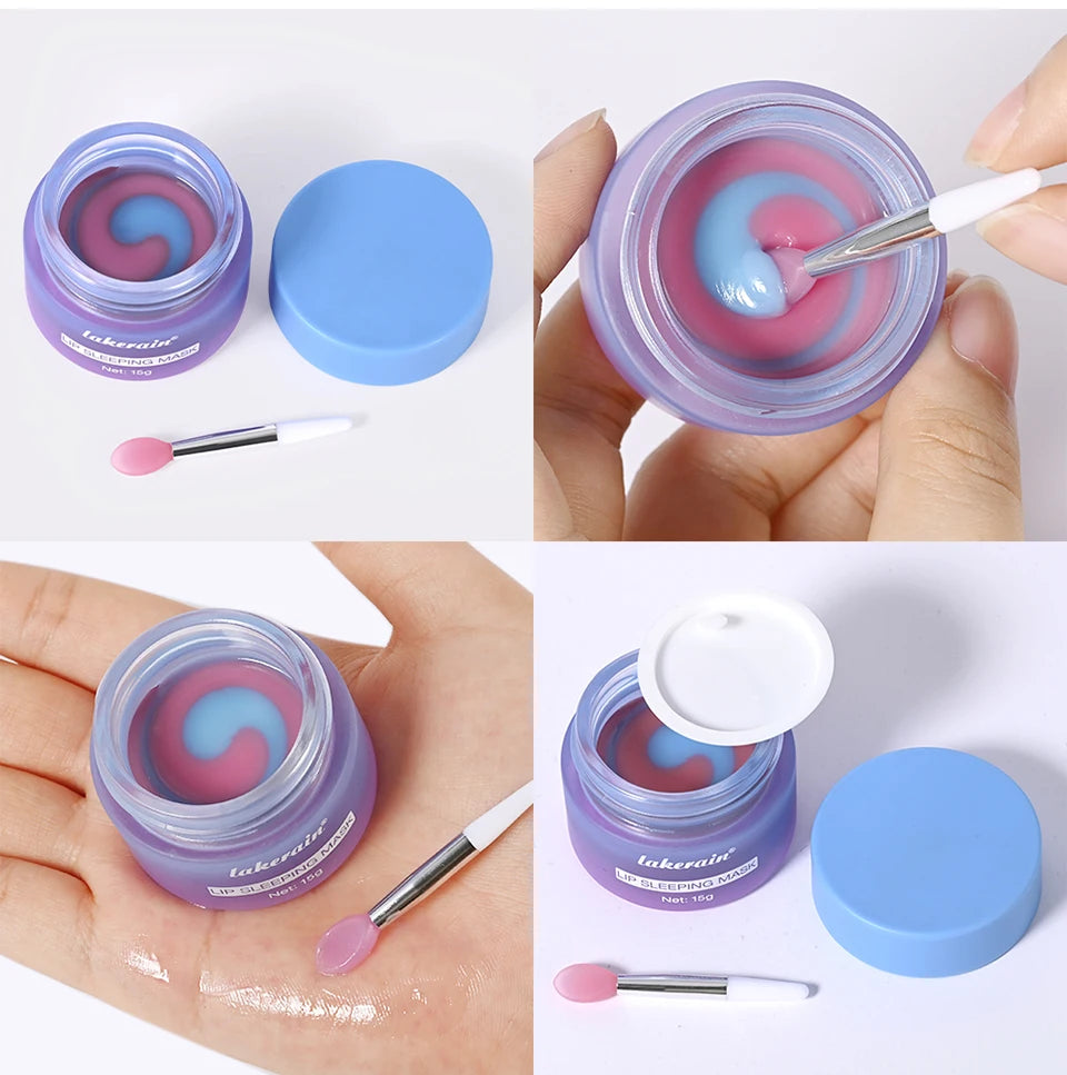 Hydrating Dual-Color Lip Sleeping Mask for Dry Cracked Lips