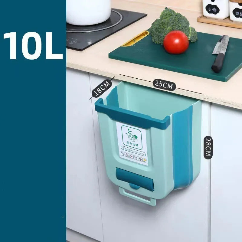 Foldable Hanging Trash Can for Kitchen and RV