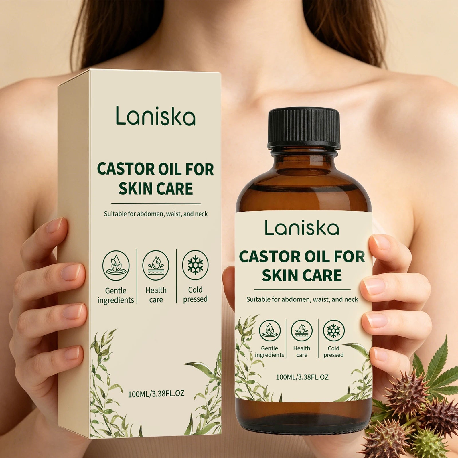 Cold Pressed Castor Oil for Body Hydration and Skin Elasticity - 5