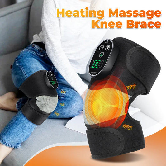 Heated Vibrating Knee Massager Wrap for Joint Pain Relief