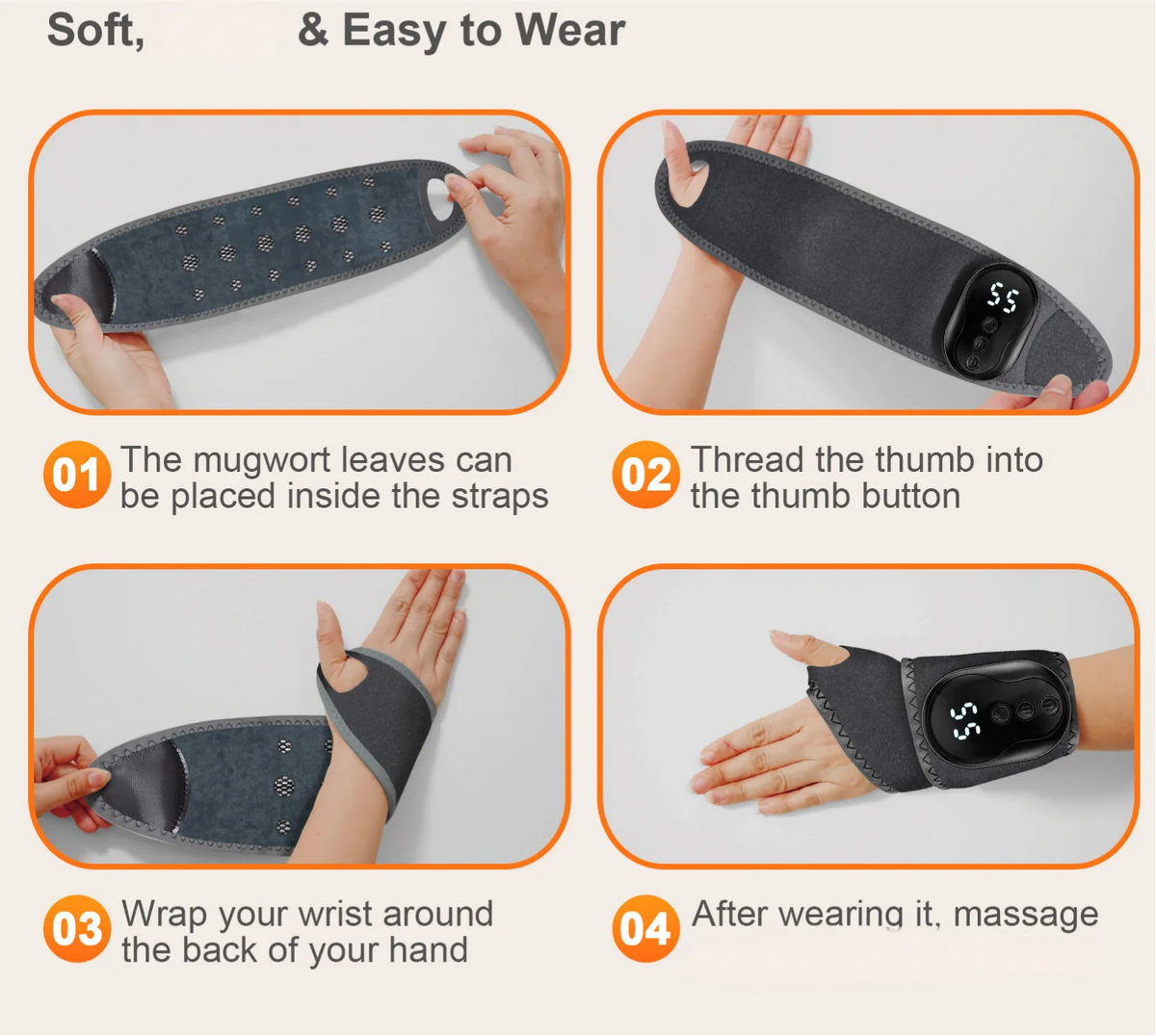 Cordless Vibration Ankle and Wrist Massage Wrap