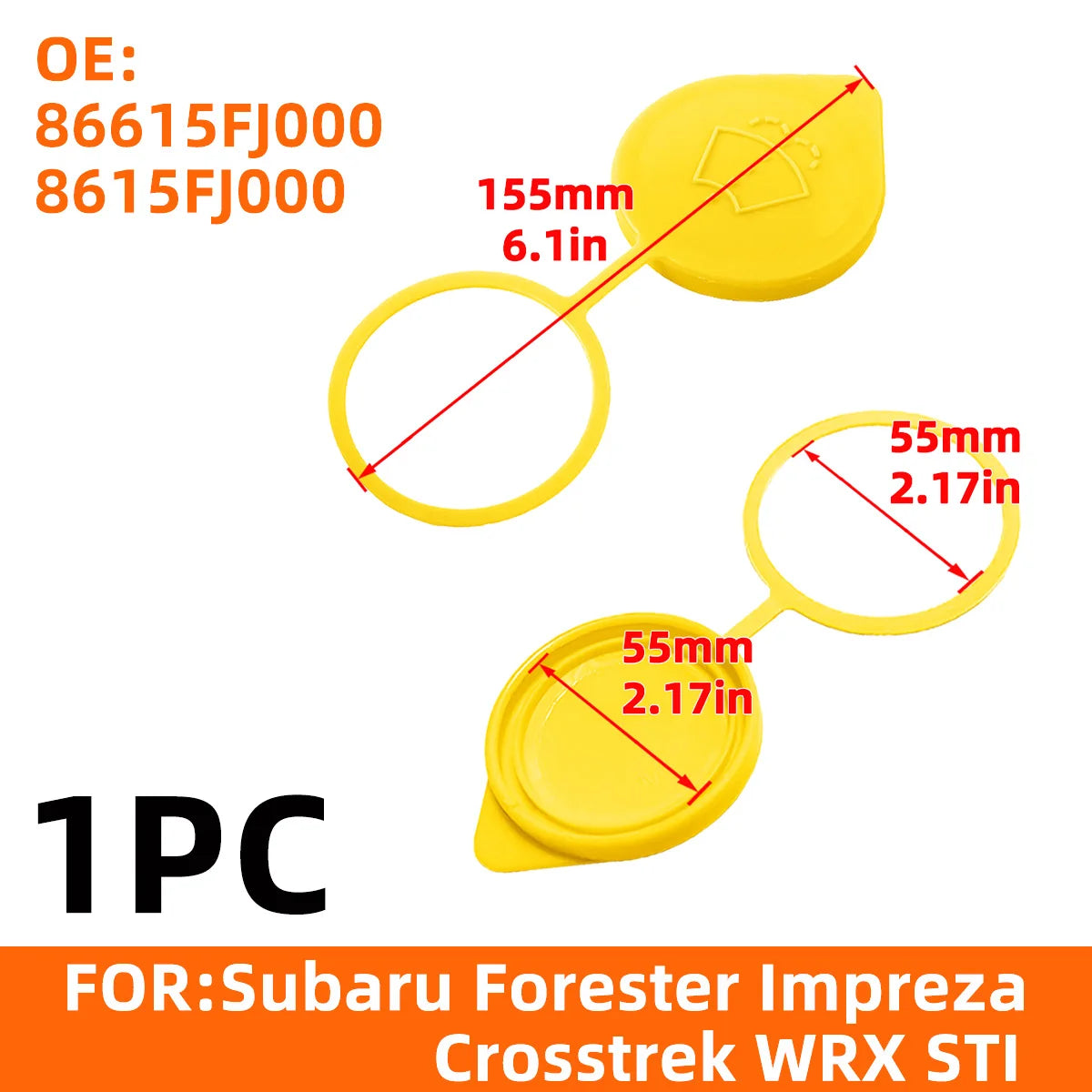 Windshield Washer Fluid Reservoir Tank Cap Cover