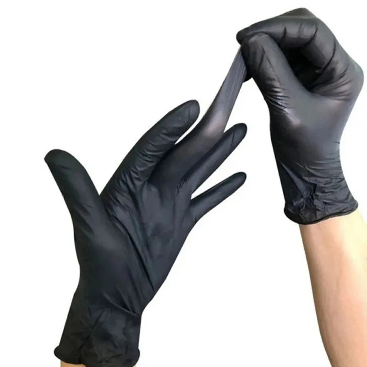 Heavy-Duty Disposable Nitrile Gloves for Mechanics and Cleaning - 12