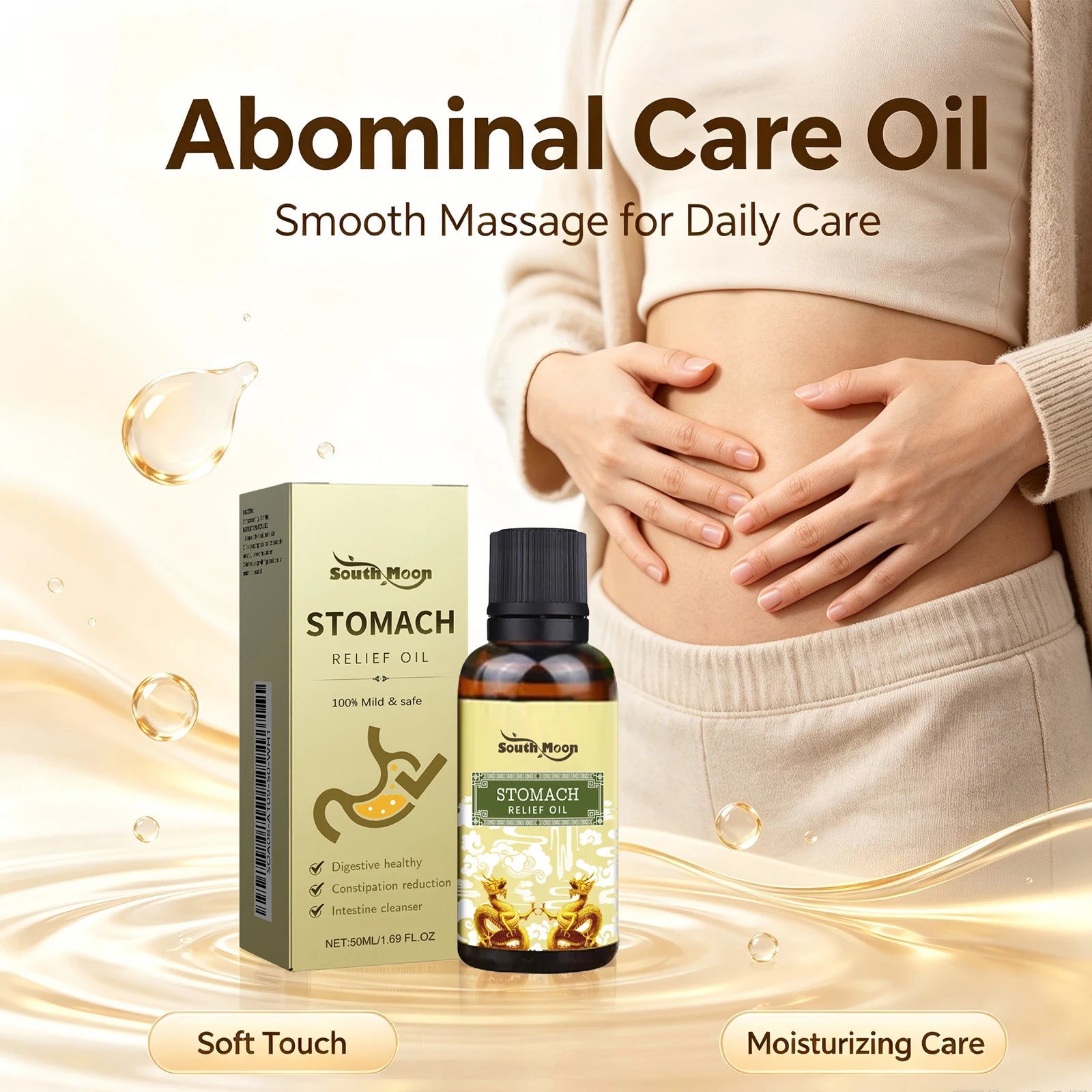 Herbal Abdominal Massage Oil for Digestive Relief - 4