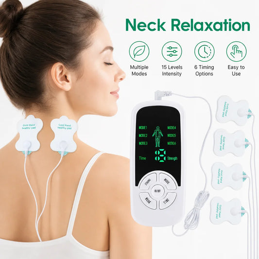 Portable Electric Muscle Massage Patch for Neck and Body Relaxation