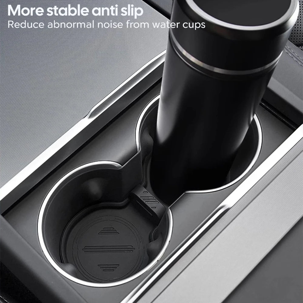 Silicone Anti-Slip Cup Holder Insert for Center Console - 1
