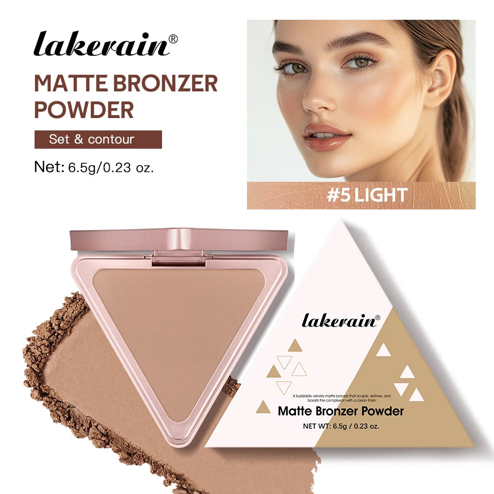 Matte Bronzer Powder for Face Contouring