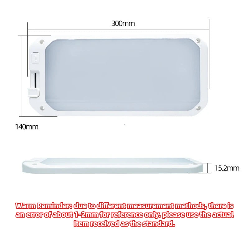 Dimmable LED Ceiling Light with Remote for RV and Boat - 5