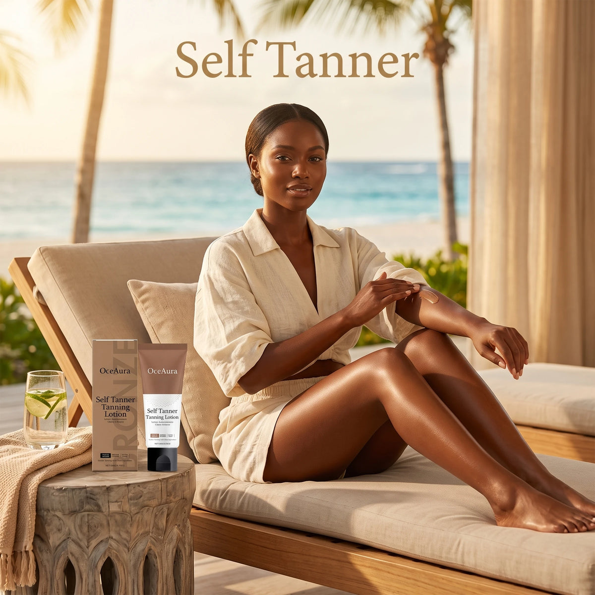 Gradual Sunless Self-Tanning Lotion for Natural Bronze Glow