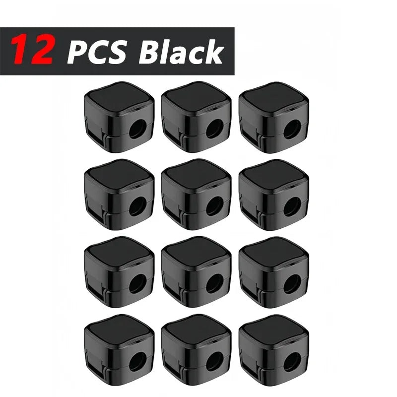 Adjustable Adhesive Cable Organizer Clips for Desk and Home