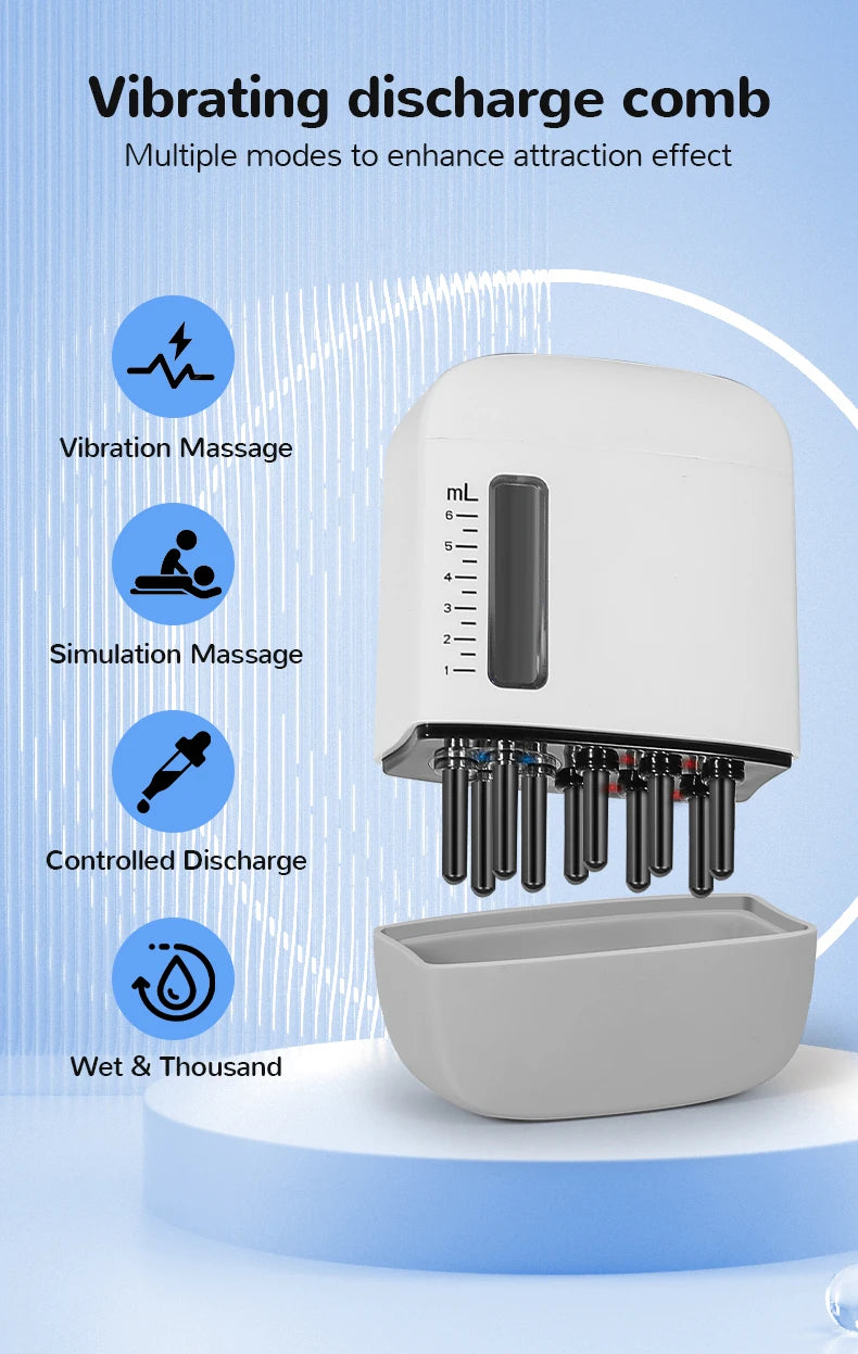Electric Scalp Massager and Hair Growth Oil Applicator