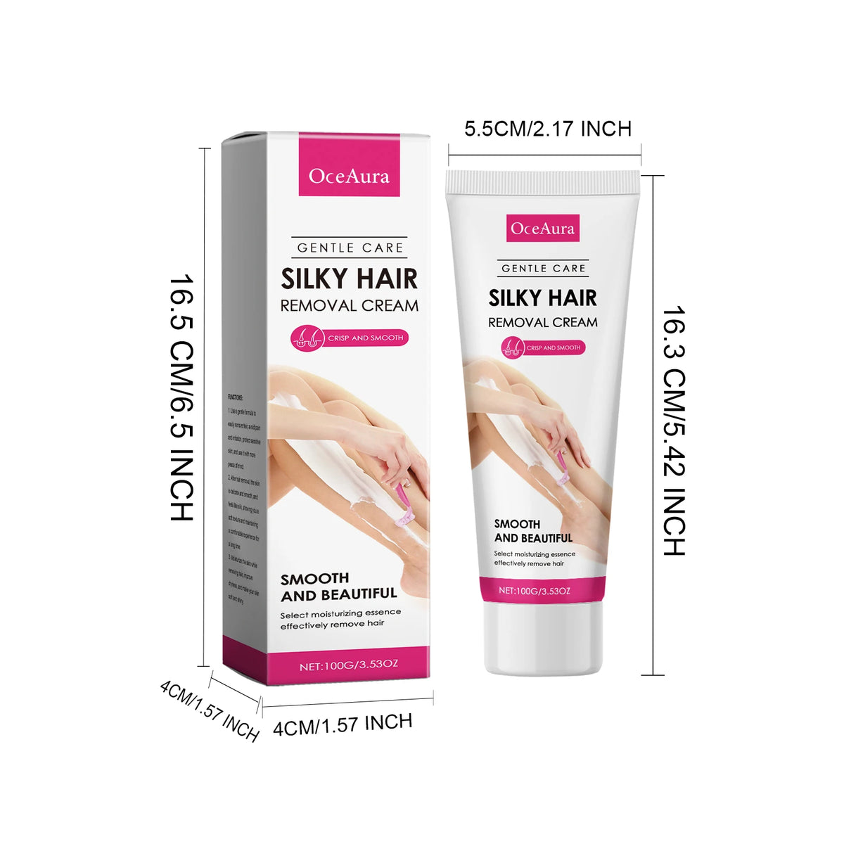 Gentle Hair Removal Cream and Soothing Oil Set