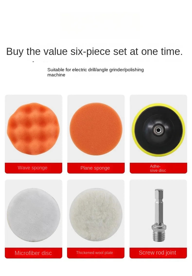 Car Polishing and Waxing Drill Attachment Kit