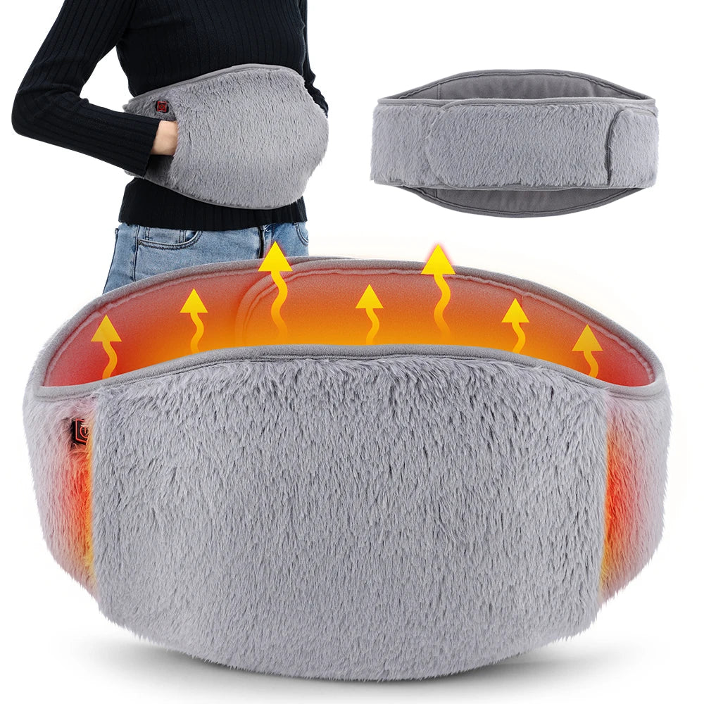 Electric Heated Waist Wrap with Hand Pockets and Timer - 15