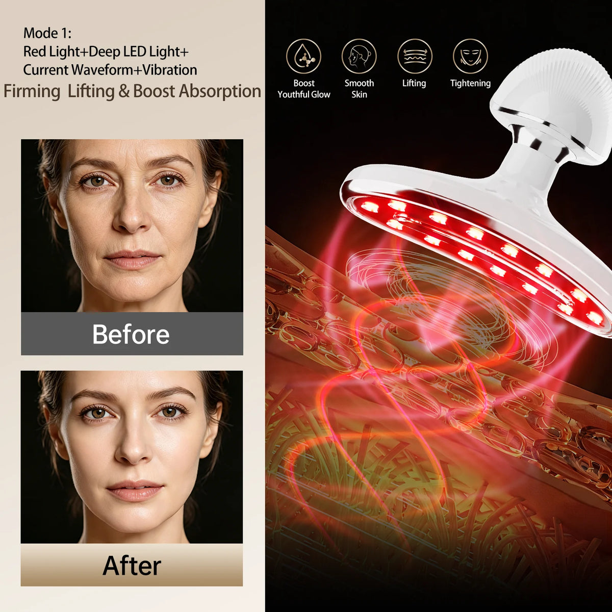 LED Facial and Body Skin Tightening & Sculpting Massage Tool