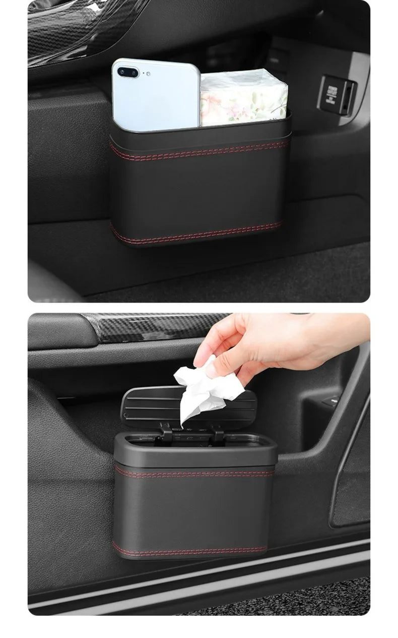Universal Hanging Car Trash Can and Storage Organizer - 11