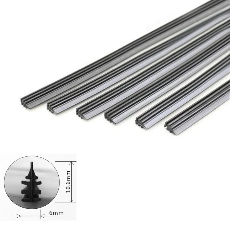 Universal Rubber Wiper Blade Refill Strips