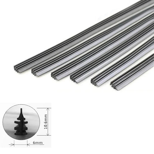 Universal Rubber Wiper Blade Refill Strips