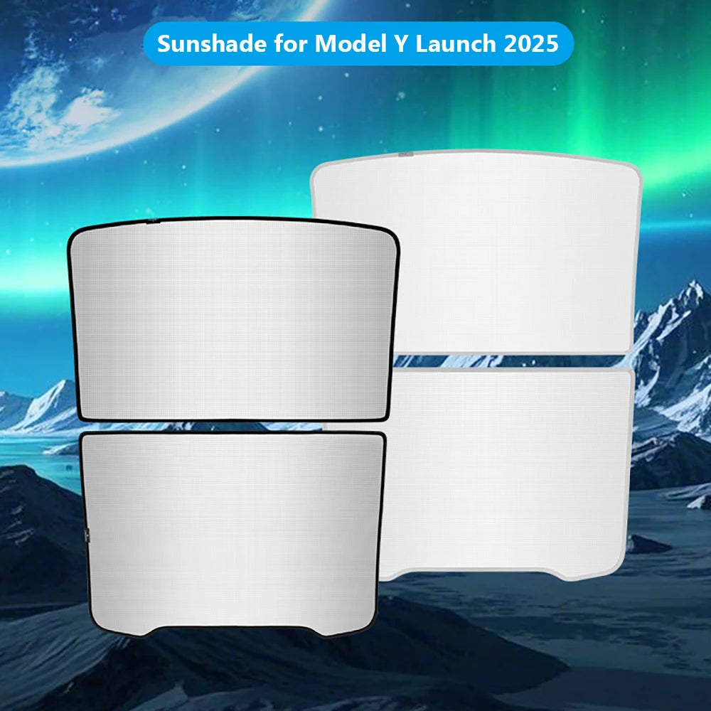 Heat-Insulating Glass Roof Sunshade for 2025 Tesla Model Y