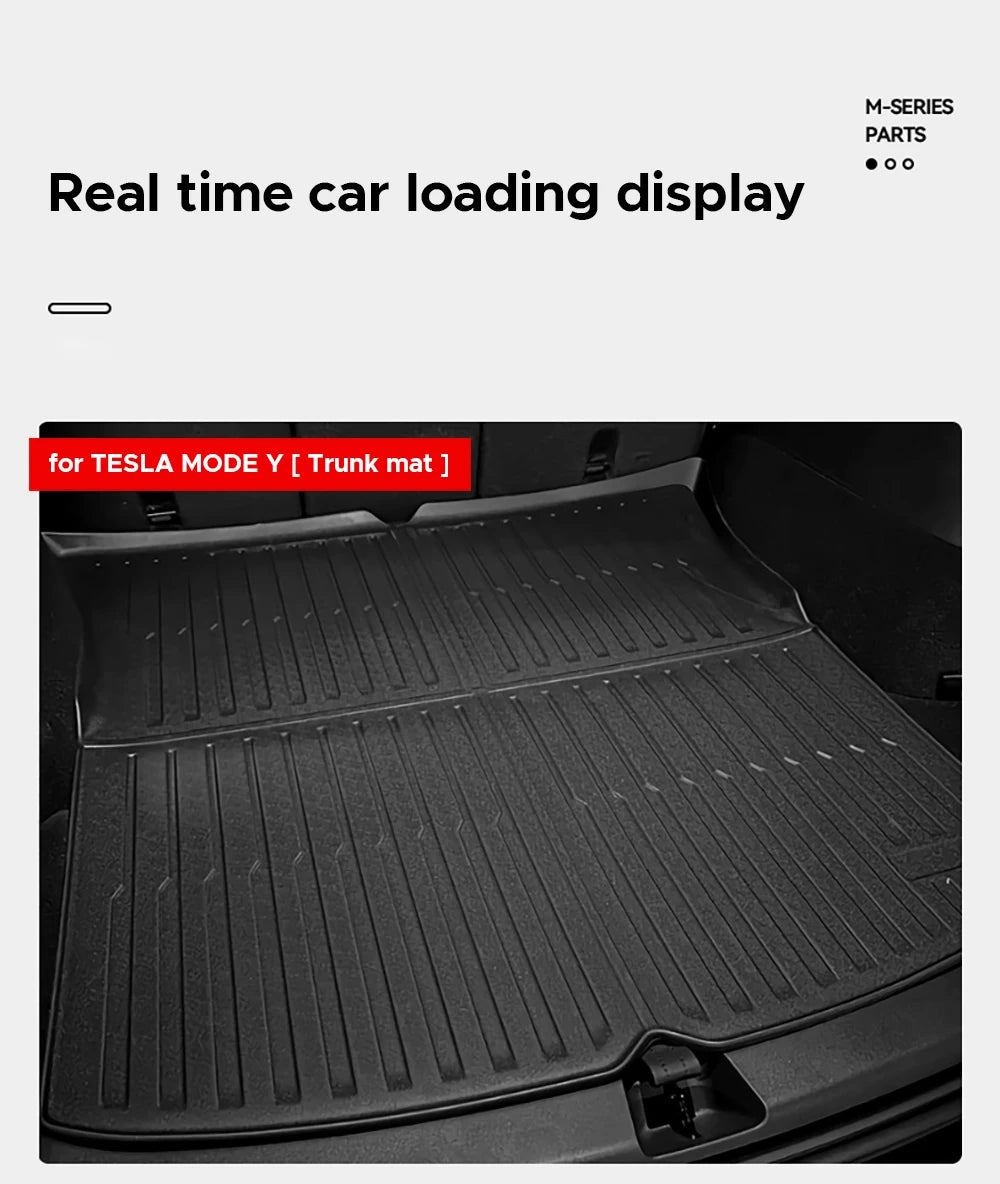 All-Weather Trunk Mat Set for 2025-2026 Model Y Juniper - 15