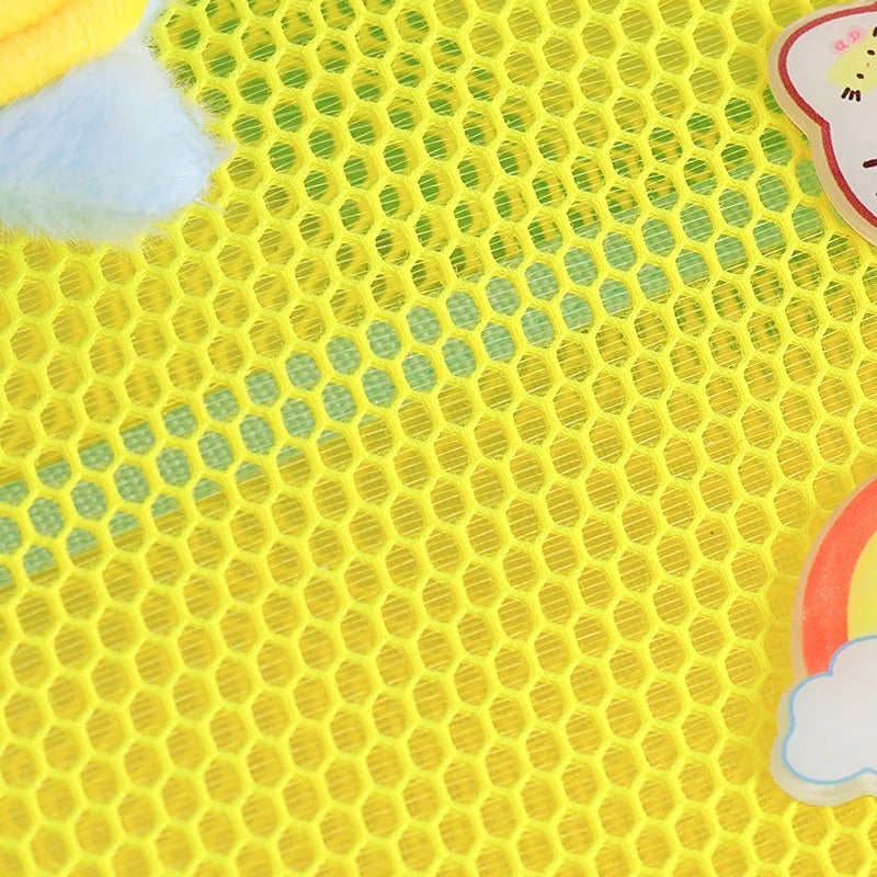 3-Layer Large Capacity Transparent Mesh Student Tote Bag
