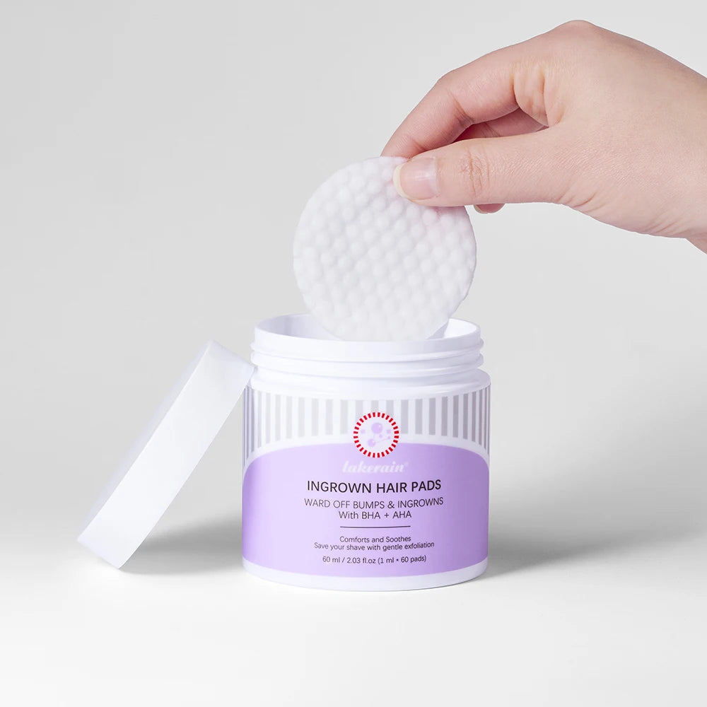 Exfoliating Ingrown Hair Treatment Pads for Razor Bumps