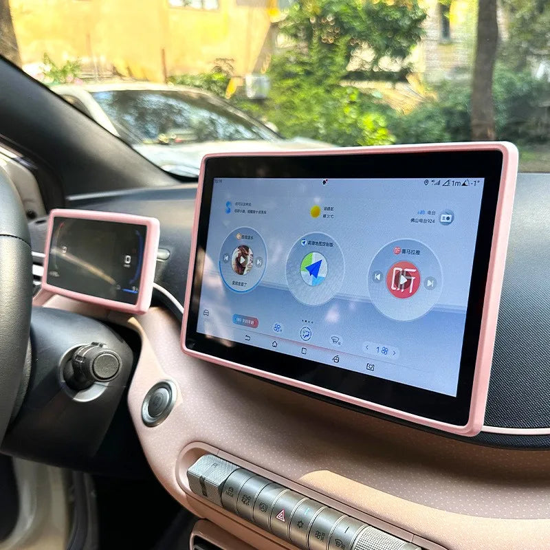 Silicone Car Navigation Screen Protective Frame Cover - 2