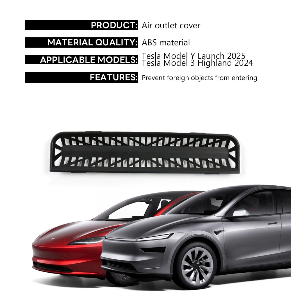 Rear Air Vent Protective Cover for Model 3 Highland and Model Y