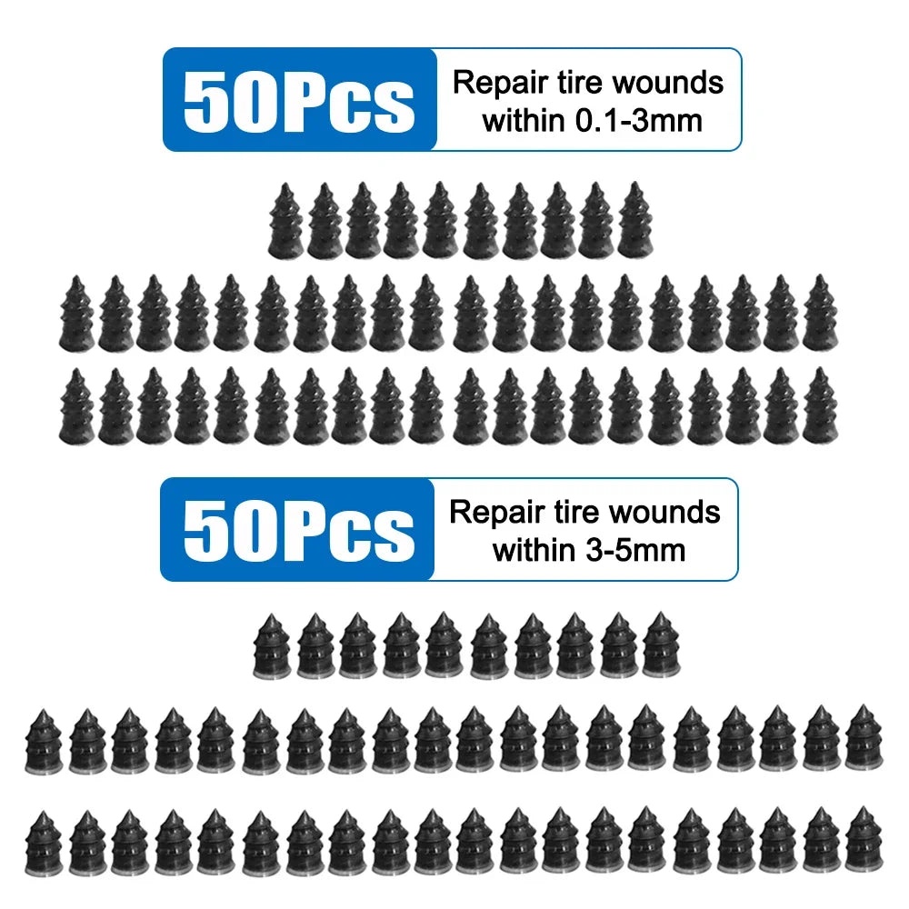 Emergency Tire Puncture Repair Rubber Screws - 16