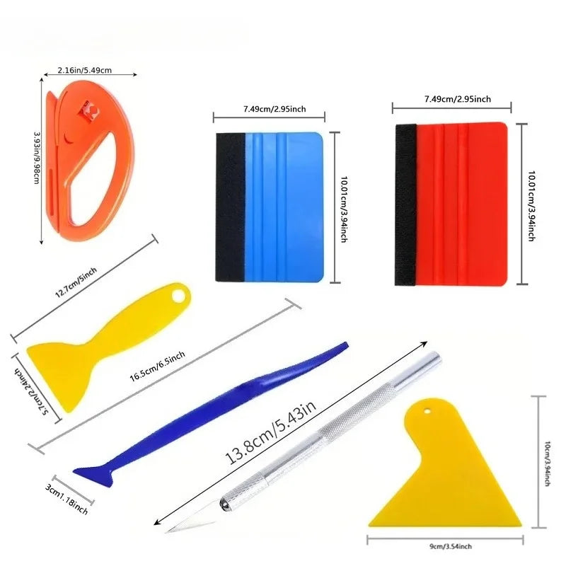 Professional Vinyl Wrap and Window Tint Installation Tool Kit - 2