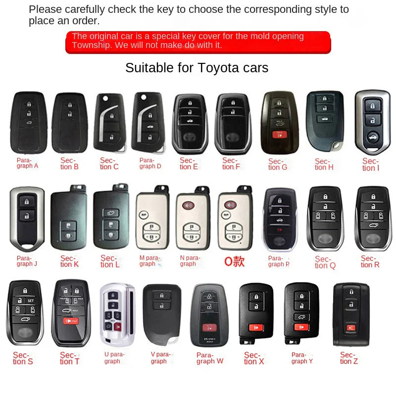 Protective Key Fob Case for Toyota Vehicles