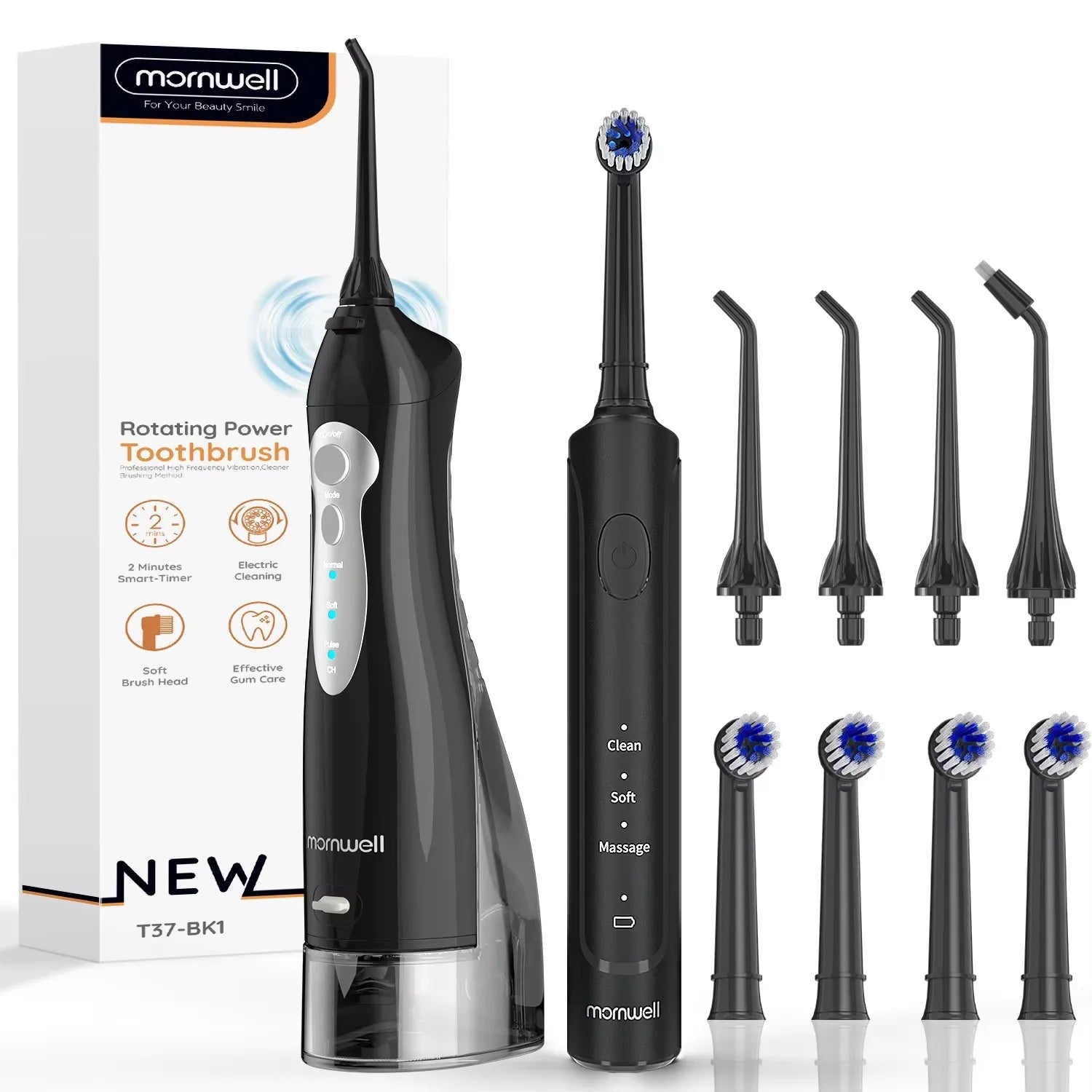 Electric Toothbrush and Oral Irrigator Combo for Teeth Cleaning - 19