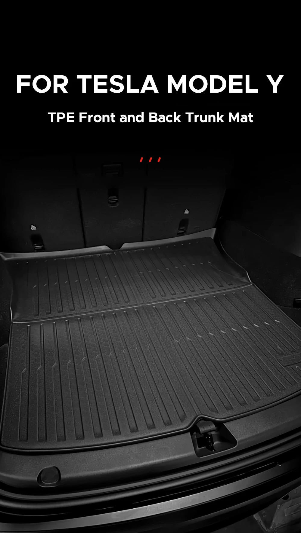All-Weather Trunk Mat Set for 2025-2026 Model Y Juniper - 23