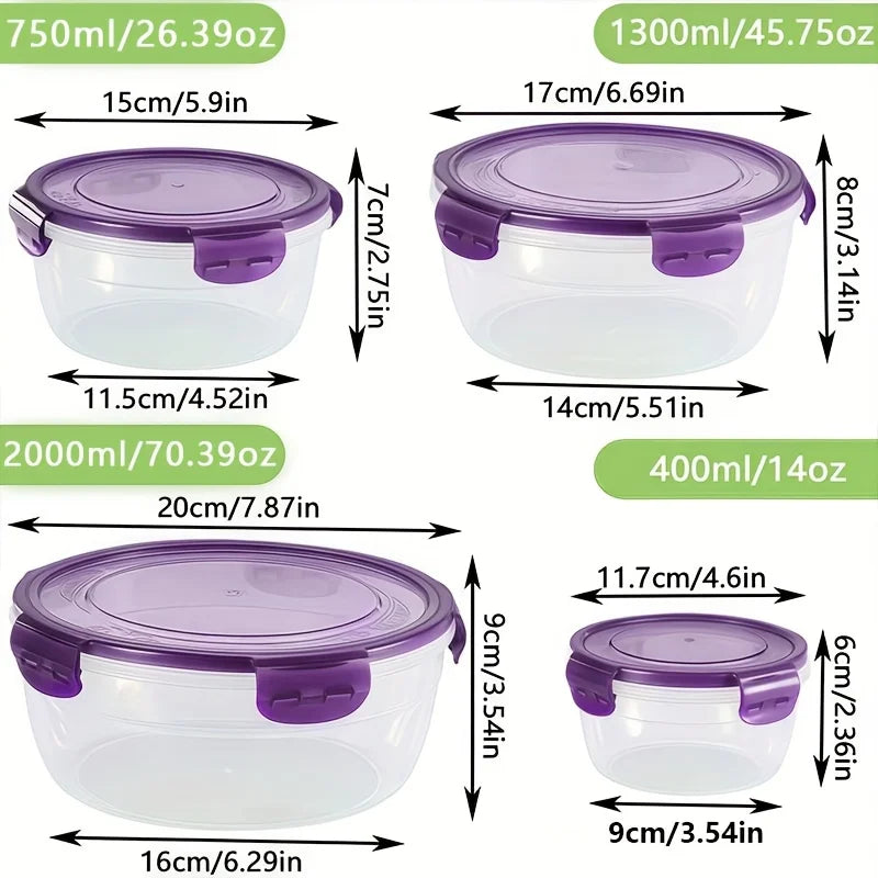 8-Piece Airtight Food Storage Container Set