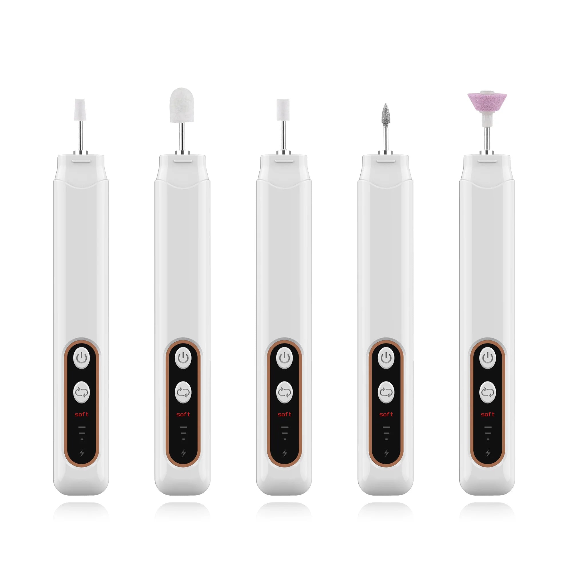 Cordless Electric Nail File and Pedicure Manicure Drill Kit - 6