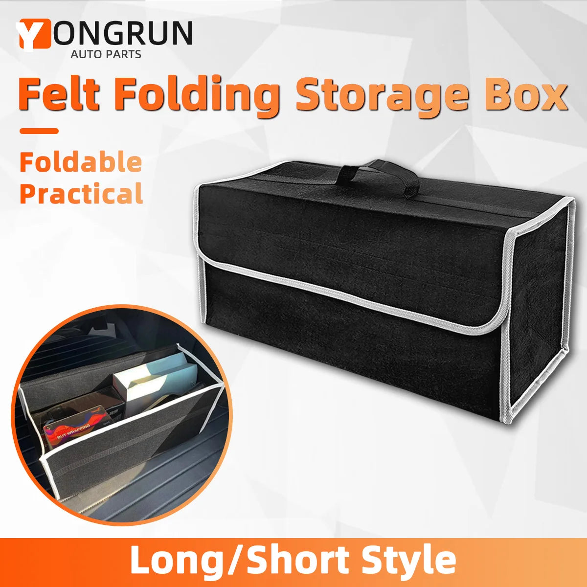 Foldable Car Trunk Organizer and Storage Bag
