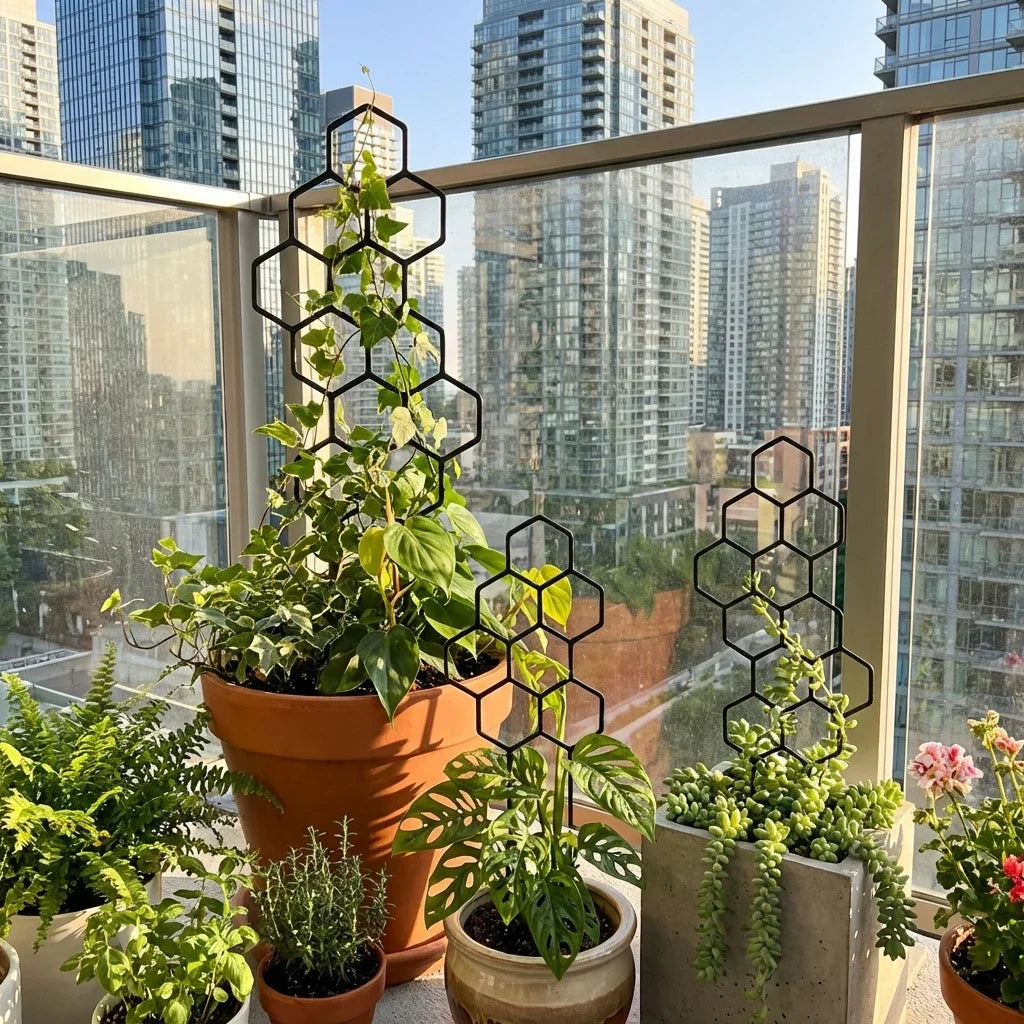 Honeycomb Trellis for Climbing Plants and Flowers