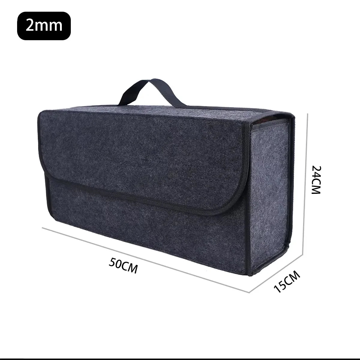 Portable Car Trunk Organizer Felt Storage Bag for Auto Tools - 10