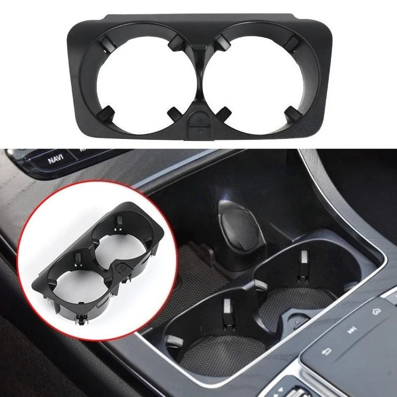 Center Console Dual Cup Holder Insert for Mercedes-Benz