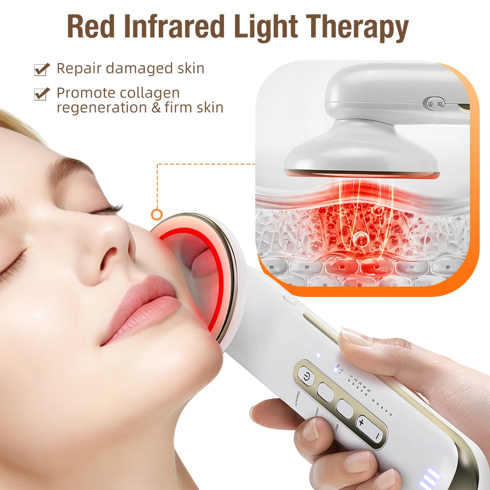 EMS Ultrasound Body Slimming and Facial Lifting Massager - 4