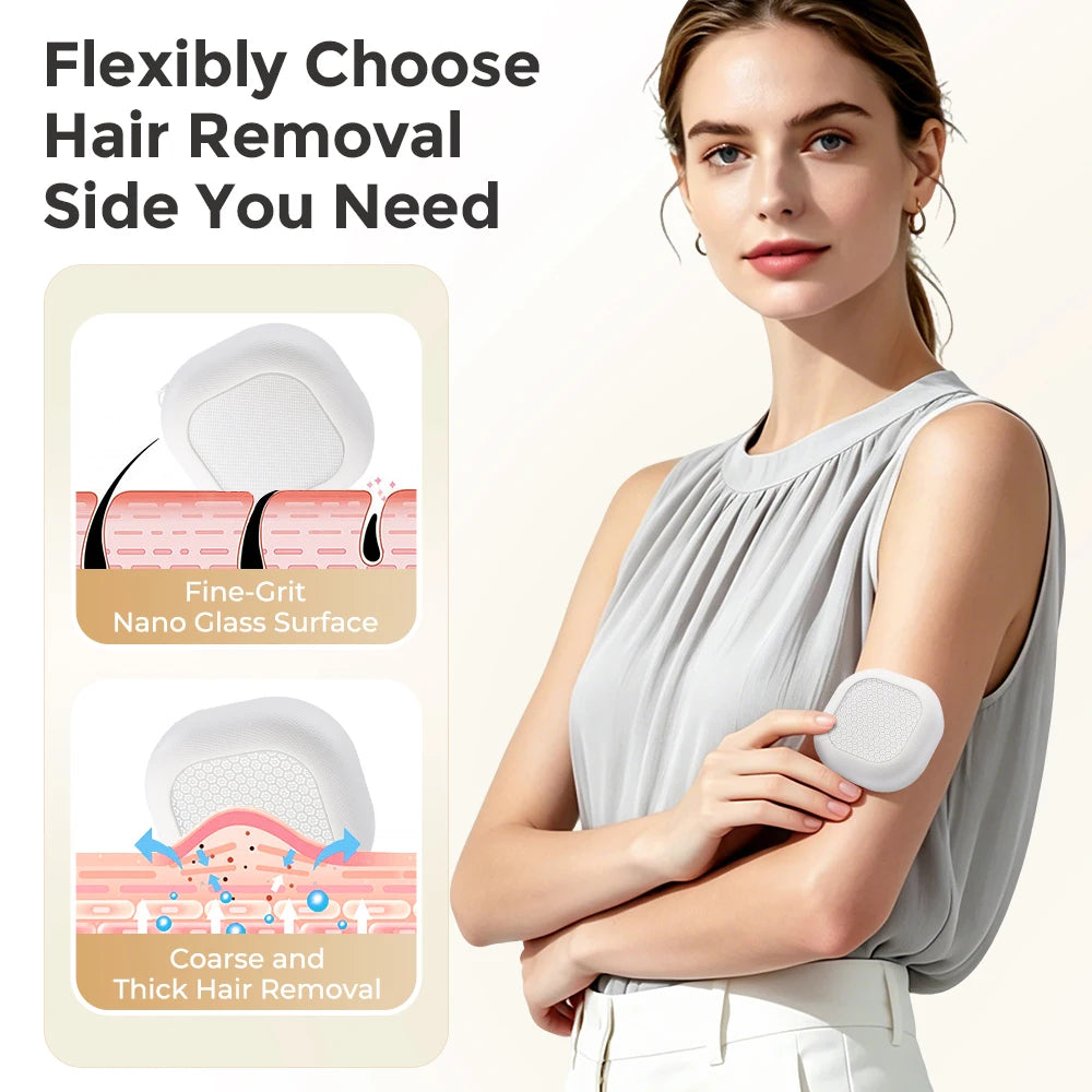 Painless Nano-Glass Hair Removal and Exfoliation Tool