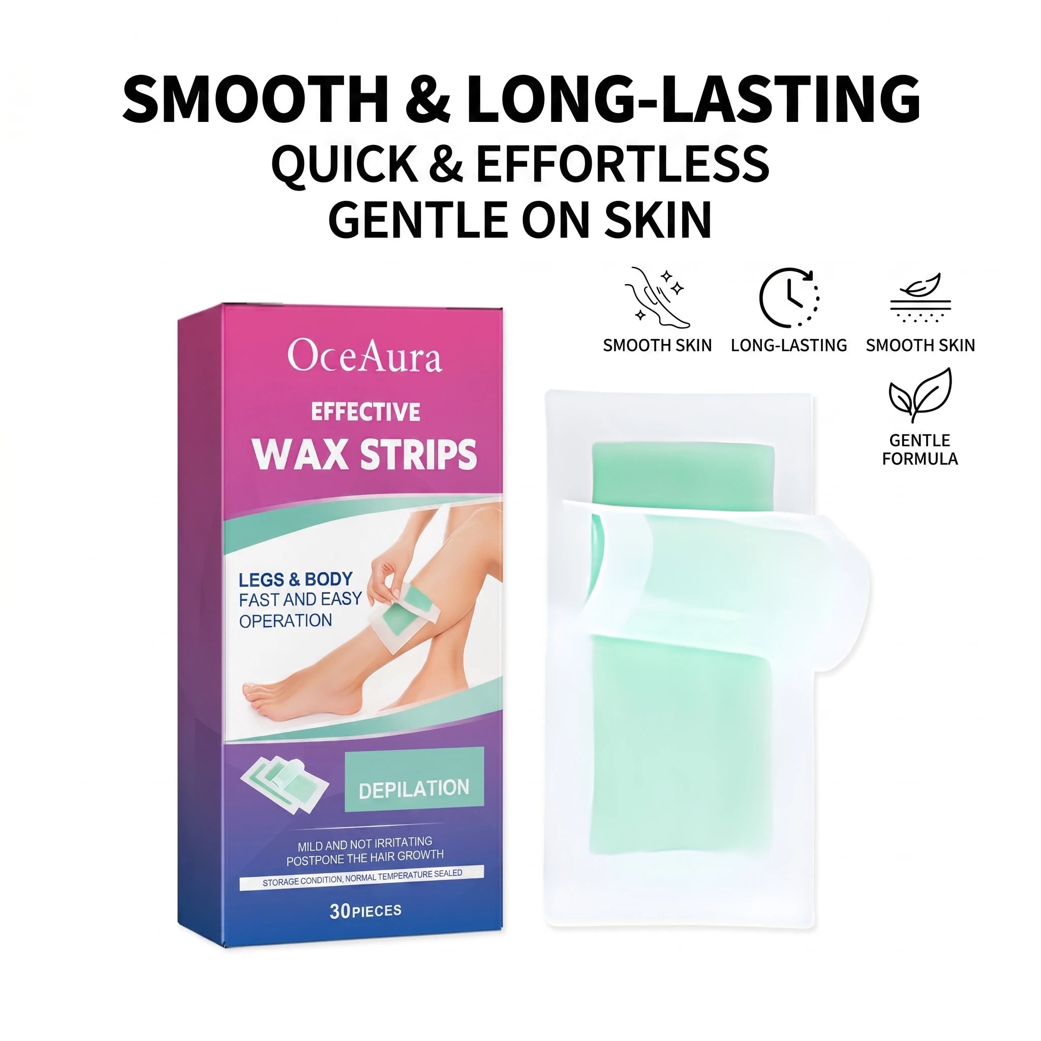 Gentle Full Body Hair Removal Wax Strips - 5