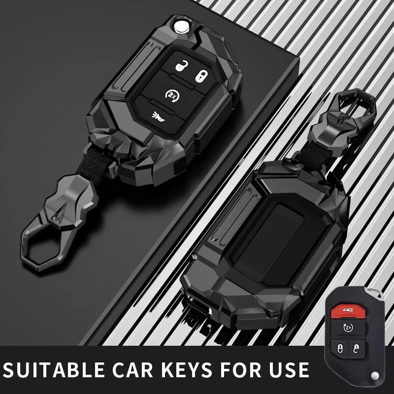 Protective Metal Key Fob Cover for Jeep and Dodge