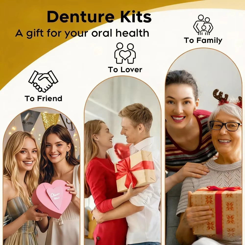 Comfort Fit Silicone Denture Set for Men and Women - 3