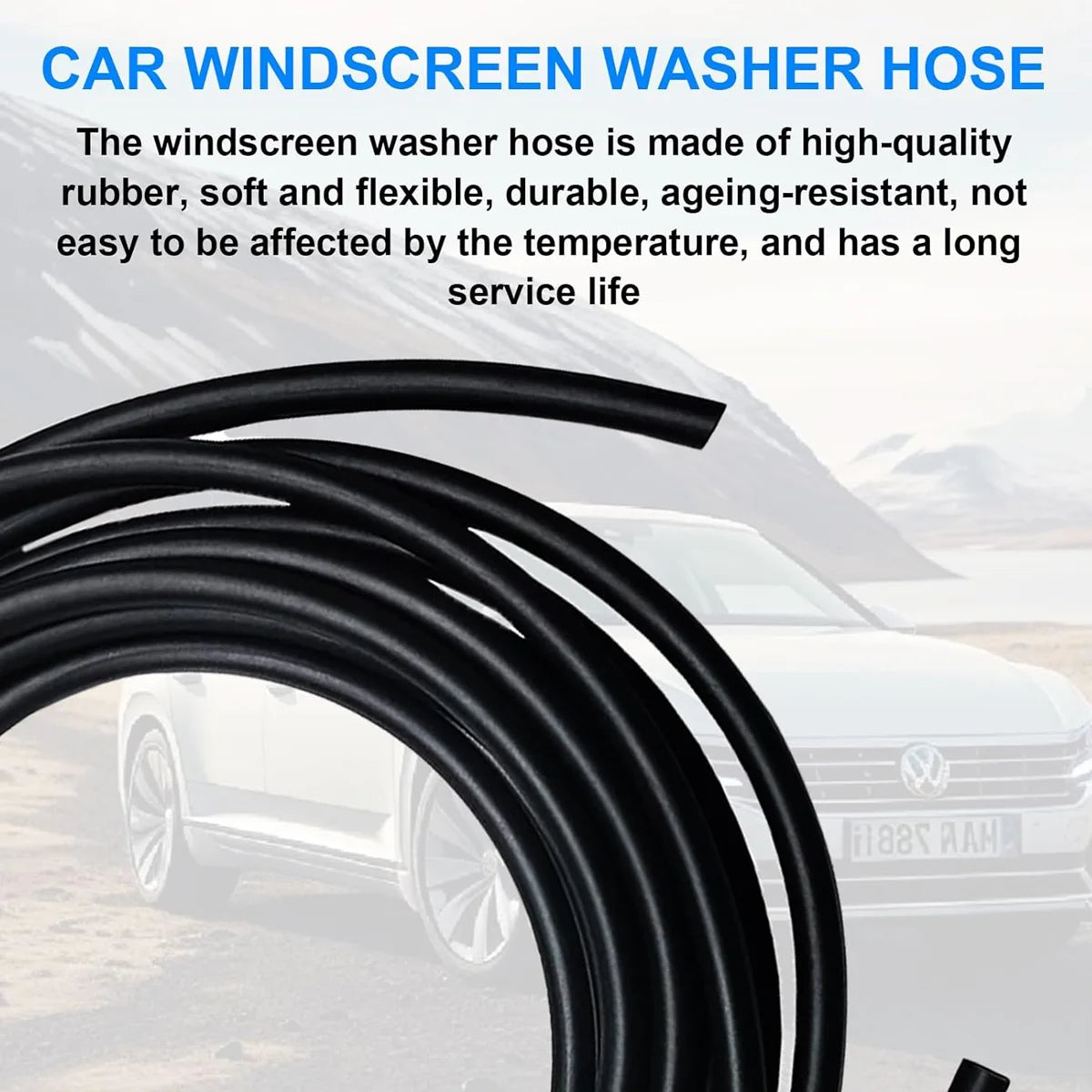 Universal Car Windshield Washer Nozzle Spray Hose Kit - 2