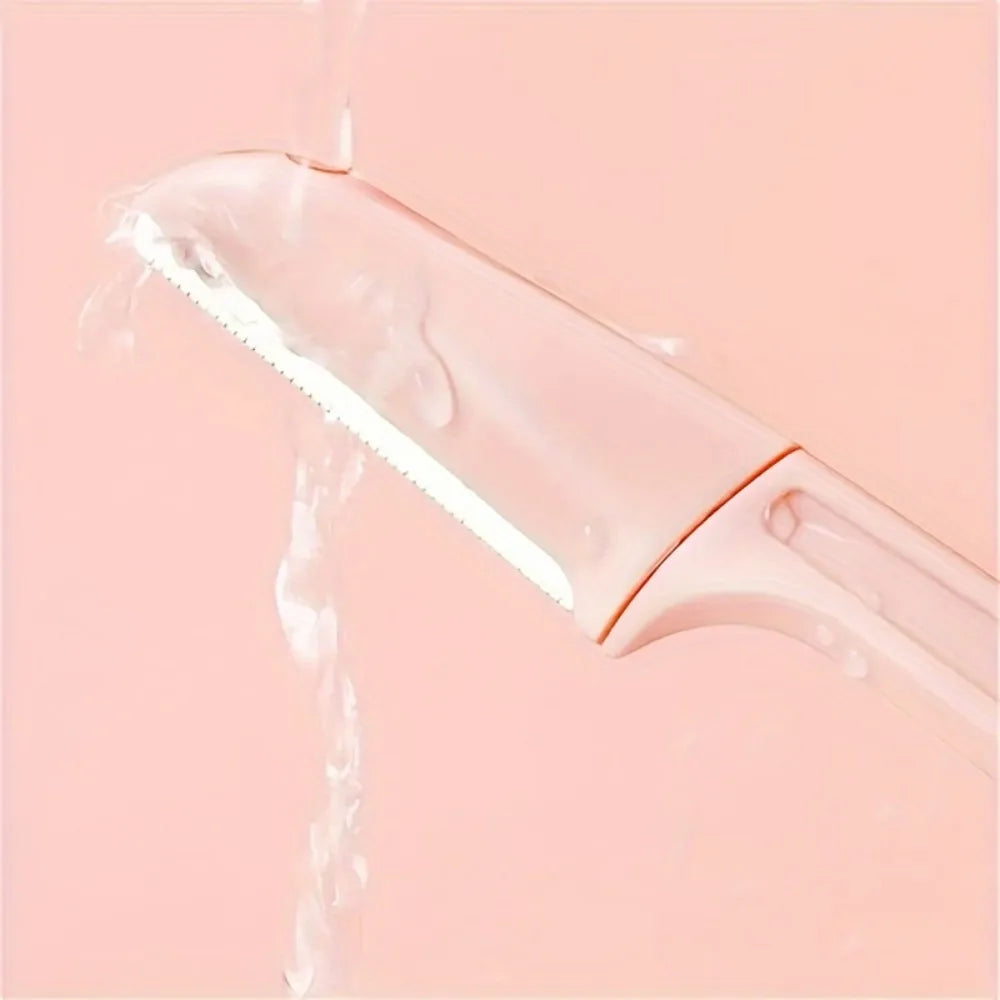 Folding Eyebrow Razor Set Facial Hair Remover Trimmer for Women - 5