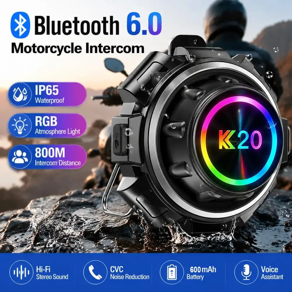 Wireless Motorcycle Helmet Bluetooth Intercom Headset
