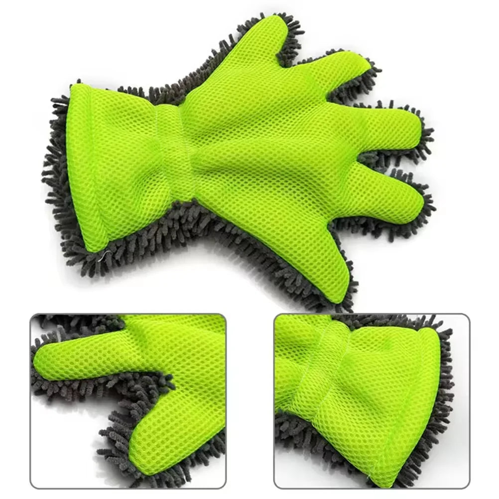 Waterproof Microfiber Car Wash Mitt - 6