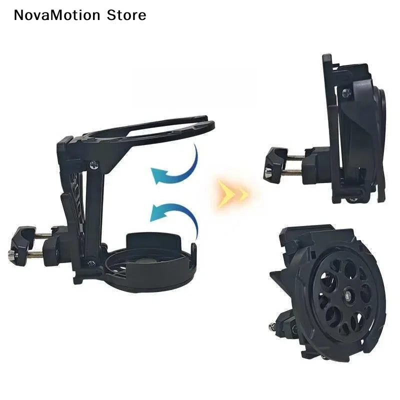 Foldable Motorcycle Handlebar Drink Cup Holder - 3